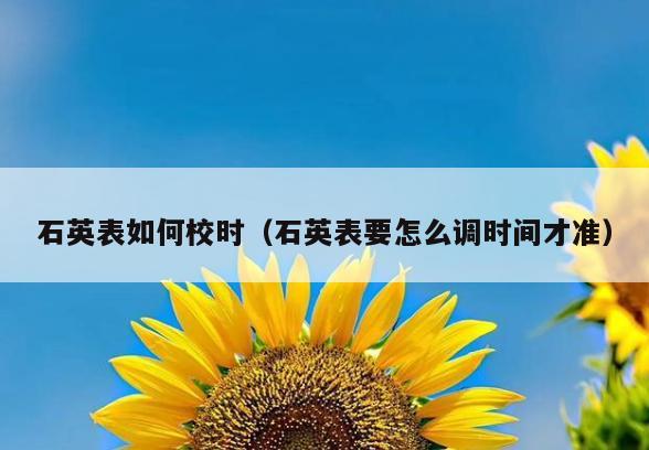 石英表如何校时(石英表要怎么调时间才准)