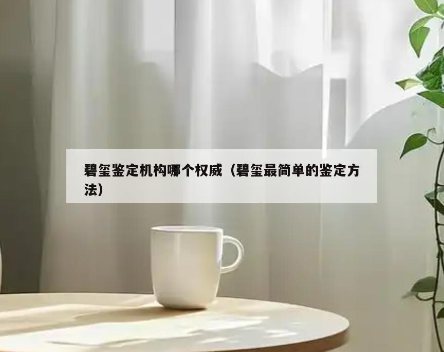 碧玺鉴定机构哪个权威(碧玺最简单的鉴定方法)