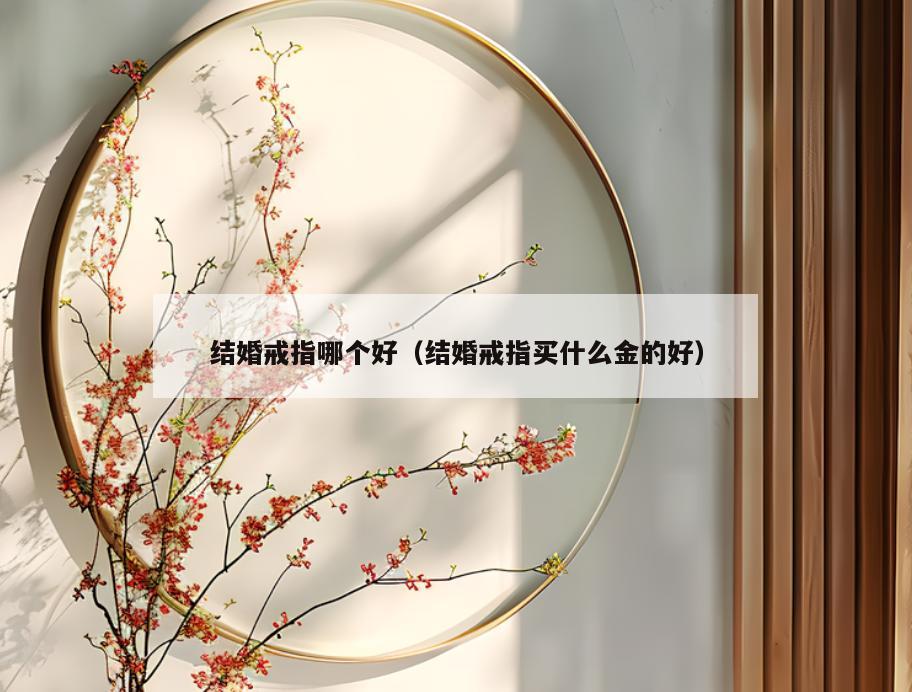 结婚戒指哪个好(结婚戒指买什么金的好)