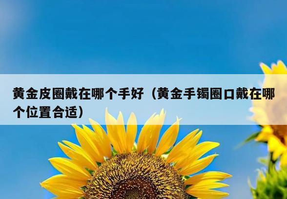黄金皮圈戴在哪个手好(黄金手镯圈口戴在哪个位置合适)