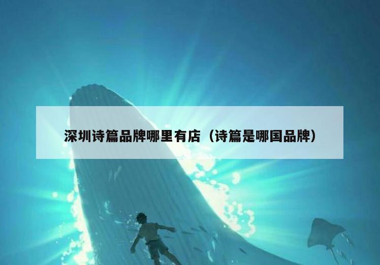深圳诗篇品牌哪里有店(诗篇是哪国品牌)