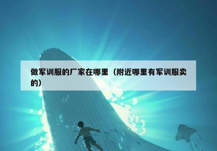 做军训服的厂家在哪里(附近哪里有军训服卖的)
