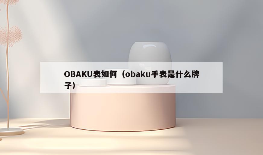 OBAKU表如何(obaku手表是什么牌子)