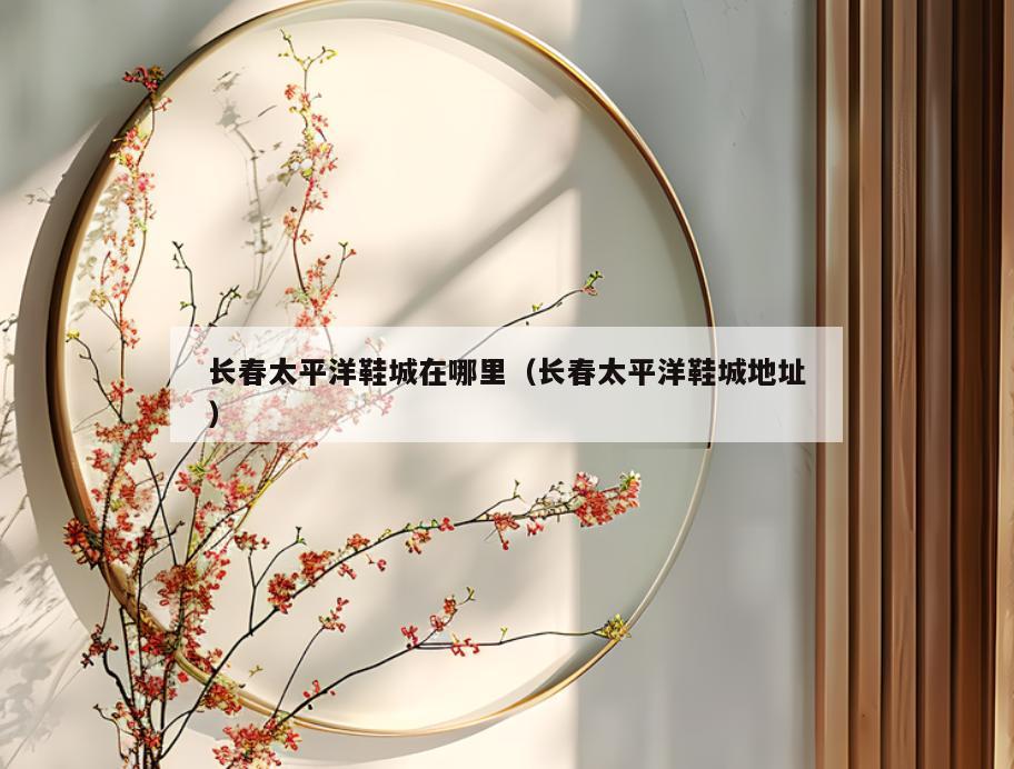 长春太平洋鞋城在哪里(长春太平洋鞋城地址)