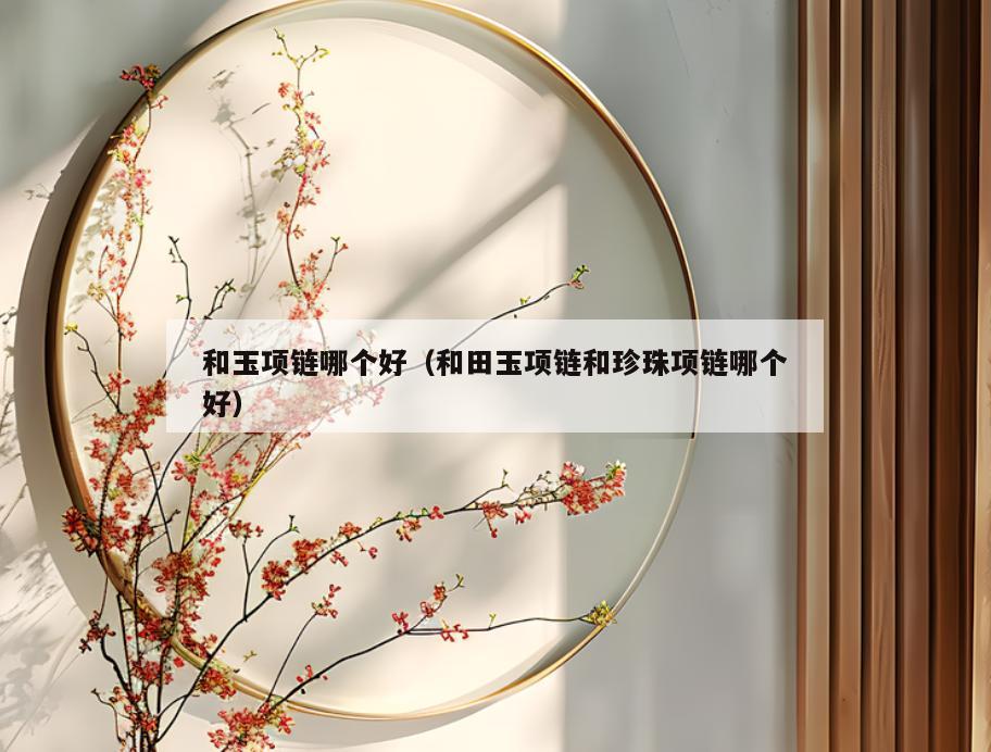 和玉项链哪个好(和田玉项链和珍珠项链哪个好)