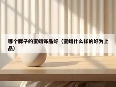 哪个牌子的蜜蜡饰品好（蜜蜡什么样的好为上品）