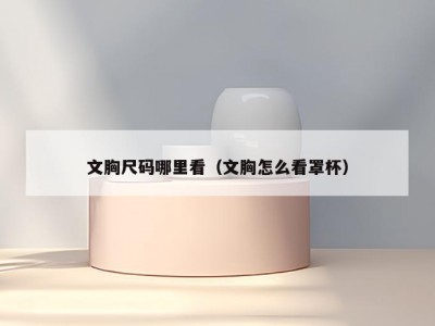 文胸尺码哪里看（文胸怎么看罩杯）