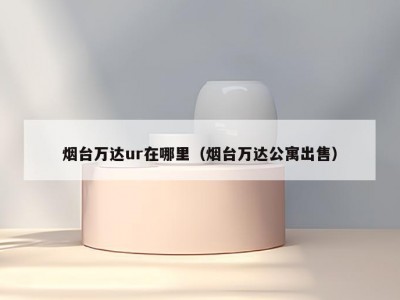烟台万达ur在哪里（烟台万达公寓出售）