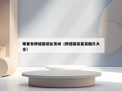 哪里有胖妞服装批发城（胖妞服装夏装图片大全）