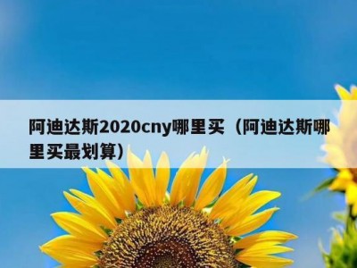 阿迪达斯2020cny哪里买（阿迪达斯哪里买最划算）