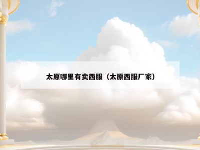 太原哪里有卖西服（太原西服厂家）
