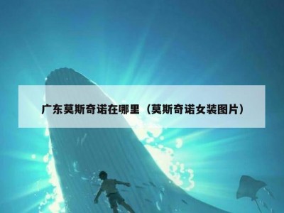 广东莫斯奇诺在哪里（莫斯奇诺女装图片）