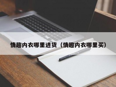 情趣内衣哪里进货（情趣内衣哪里买）