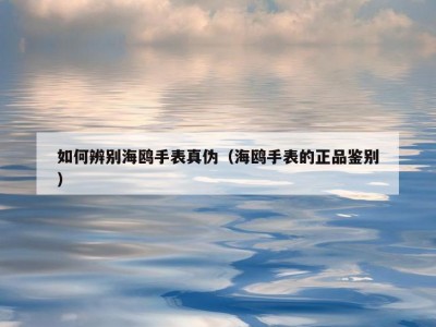 如何辨别海鸥手表真伪（海鸥手表的正品鉴别）