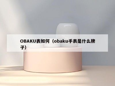 OBAKU表如何（obaku手表是什么牌子）