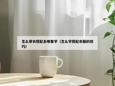 怎么穿衣搭配去哪里学（怎么学搭配衣服的技巧）