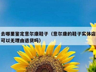 去哪里鉴定意尔康鞋子（意尔康的鞋子实体店可以无理由退货吗）