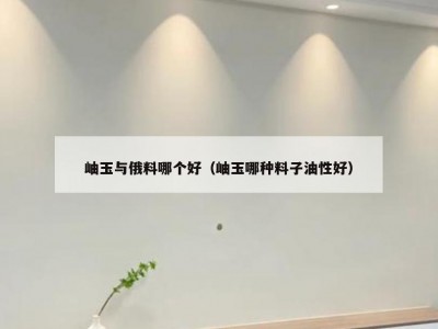 岫玉与俄料哪个好（岫玉哪种料子油性好）