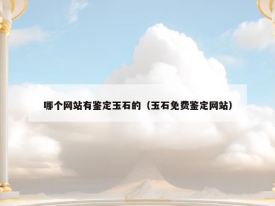 哪个网站有鉴定玉石的（玉石免费鉴定网站）