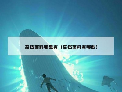 高档面料哪里有（高档面料有哪些）