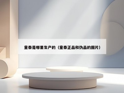 童泰是哪里生产的（童泰正品和伪品的图片）