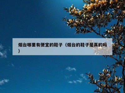 烟台哪里有便宜的鞋子（烟台的鞋子是真的吗）