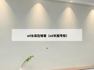 ad女装在哪里（ad衣服专柜）
