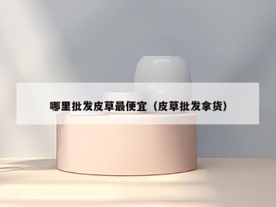 哪里批发皮草最便宜（皮草批发拿货）
