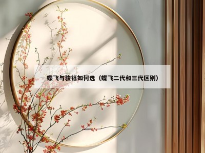 蝶飞与骏钰如何选（蝶飞二代和三代区别）